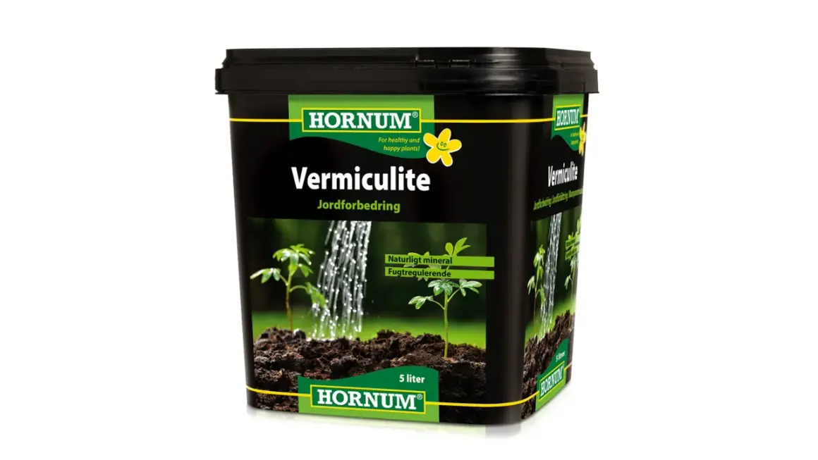 Hornum Vermiculite jordförbättring, 5 liter. För friska och glada växter, hjälper till med fuktreglering.