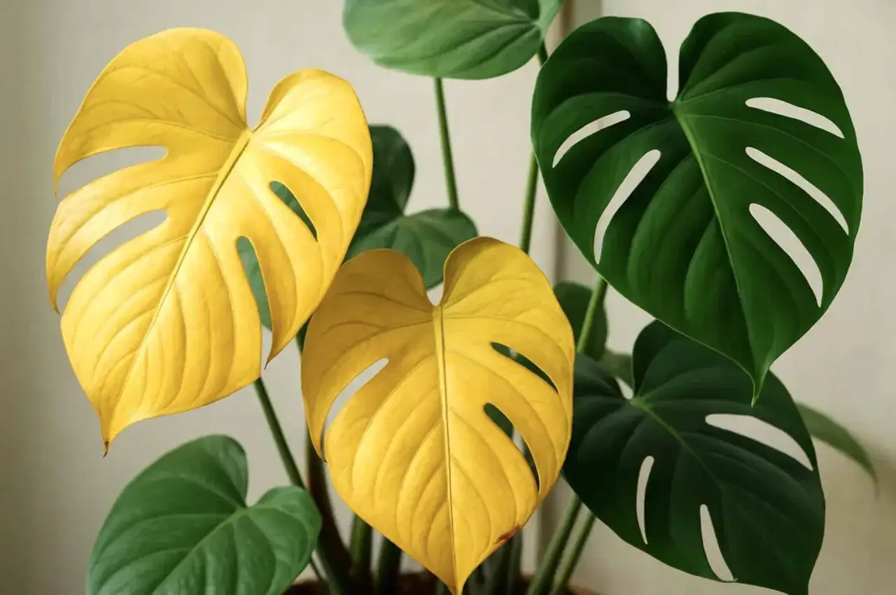Gula blad på monstera? Så räddar du plantan
